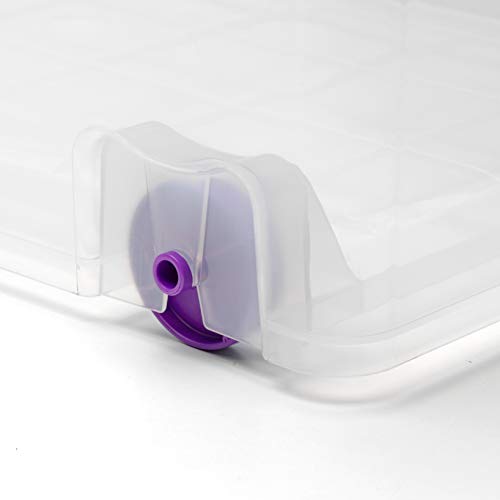 TODO HOGAR - Caja Plástico Almacenaje Grandes Multiusos con Asa y Ruedas - Medidas 585 x 390 x 250 - Capacidad de 42 litros (4) TODO HOGAR - Caja Plástico Almacenaje Grandes Multiusos con Asa y Ruedas - Medidas 585 x 390 x 250 - Capacidad de 42 litros (4)