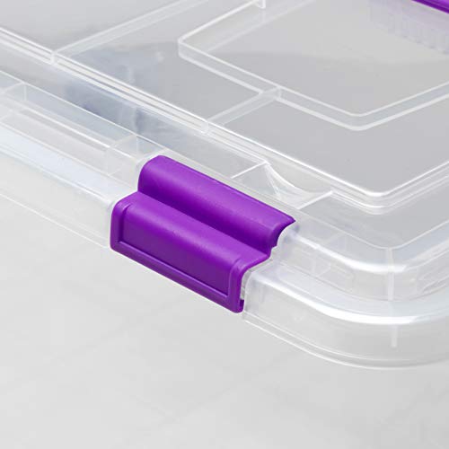 TODO HOGAR - Caja Plástico Almacenaje Transparente con Ruedas - Medidas 730 x 405 x 165 mm - Capacidad de 35 litros (2)