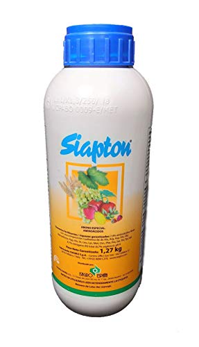 Todocultivo Aminoacido Siapton. 1 Litro. Abono foliar. Hace a la Planta más Resistente Frente a: sequía, heladas o Granizo, Virus, plaguicidas o herbicidas.