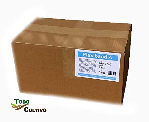 Todocultivo Gomas de injertar Flexiband 240x6 mm. Caja de 5 Kilos. Especialmente diseñadas para Realizar Cualquier Tipo de injerto.