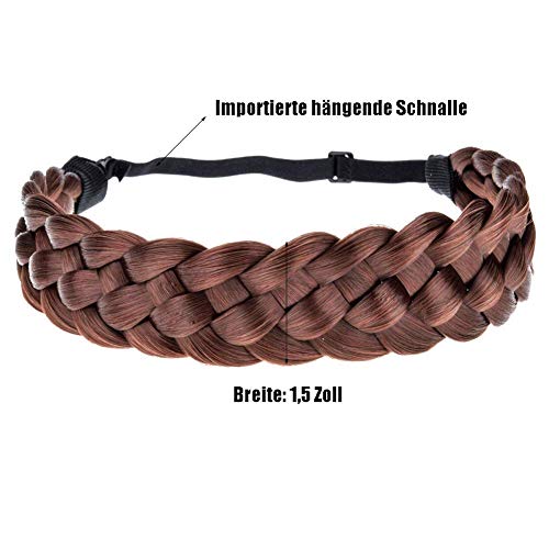 TOECWEGR Cinta de pelo trenzada, 5 hebras, goma para el pelo, clásica, gruesa, elástica, sintética, accesorios de belleza para mujer (5 hebras trenzadas B05) TOECWEGR Cinta de pelo trenzada, 5 hebras, goma para el pelo, clásica, gruesa, elástica, sintética, accesorios de belleza para mujer (5 hebras trenzadas B05)