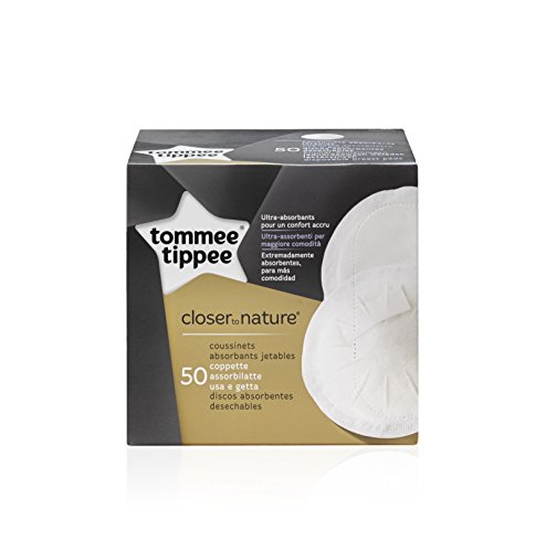 Tommee Tippee Closer to Nature - Discos de lactancia absorbentes, 50 unidades