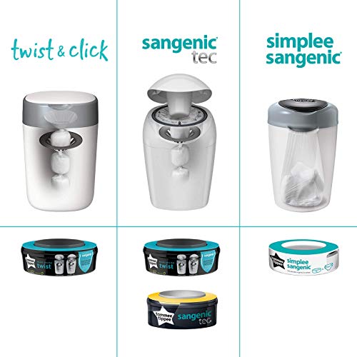 Tommee Tippee Starter Pack Twist and Click Contenedor de Pañales + 12 Recambios