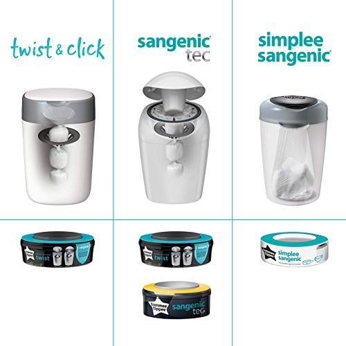 Tommee Tippee Starter Pack Twist and Click Contenedor de Pañales + 12 Recambios Tommee Tippee Starter Pack Twist and Click Contenedor de Pañales + 12 Recambios