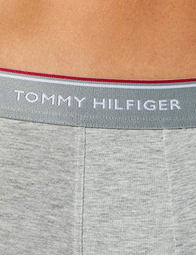 Tommy Hilfiger 3p Lr Trunk Boxer, Negro (Black/White/Grey Heather 004), M (Pack de 3) para Hombre