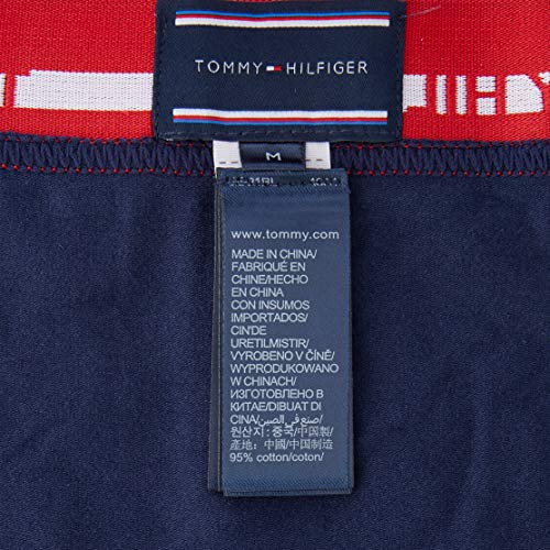 Tommy Hilfiger 3p Trunk Bóxer, Multicolor (Multi/Peacoat 904), Large (Pack de 3) para Hombre