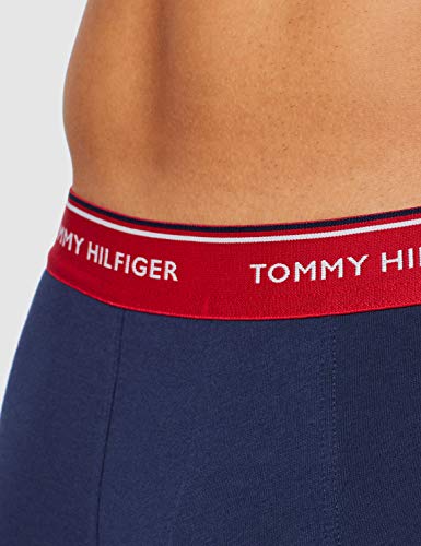 Tommy Hilfiger 3p Trunk Bóxer, Multicolor (Multi/Peacoat 904), Large (Pack de 3) para Hombre