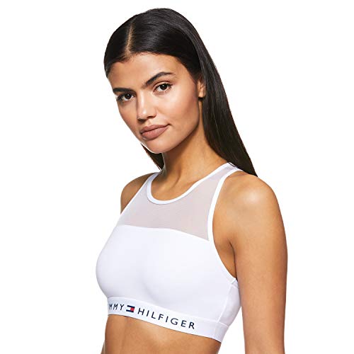 Tommy Hilfiger Bralette Corsetto, Blanco (White), S para Mujer