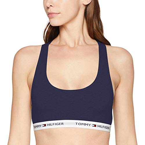 Tommy Hilfiger Bralette Sujetador Deportivo, Azul (NAVY/white BLAZER-PT 416), 40 (talla del fabricante: LG) para Mujer Tommy Hilfiger Bralette Sujetador Deportivo, Azul (NAVY/white BLAZER-PT 416), 40 (talla del fabricante: LG) para Mujer