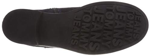 Tommy Hilfiger Essential Suede Biker Boot, Botas Estilo Motero Mujer, Azul (Midnight 403), 38 EU Tommy Hilfiger Essential Suede Biker Boot, Botas Estilo Motero Mujer, Azul (Midnight 403), 38 EU