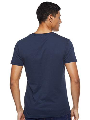 Tommy Hilfiger Logo Camiseta de Cuello Redondo,Perfecta para El Tiempo Libre, Azul (Navy Blazer), L para Hombre Tommy Hilfiger Logo Camiseta de Cuello Redondo,Perfecta para El Tiempo Libre, Azul (Navy Blazer), L para Hombre