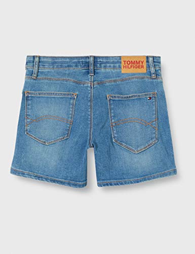 Tommy Hilfiger Nora Basic Short Oclbst, Azul (Océano Light Blue Stretch 1aa), 3-4 años (Talla del Fabricante: 4) para Niñas