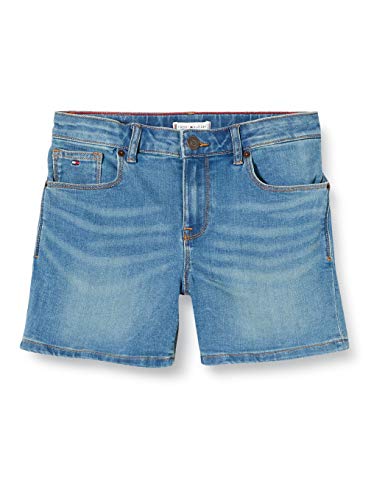 Tommy Hilfiger Nora Basic Short Oclbst, Azul (Océano Light Blue Stretch 1aa), 3-4 años (Talla del Fabricante: 4) para Niñas