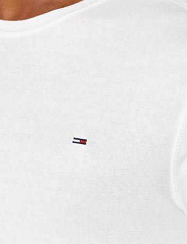 Tommy Hilfiger Original Rib Camisa, Blanco (Classic White 100), Medium para Hombre Tommy Hilfiger Original Rib Camisa, Blanco (Classic White 100), Medium para Hombre