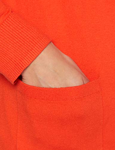 Tommy Hilfiger Soft Cotton Cardi LS Suéter, Oxidized Orange, XL para Mujer