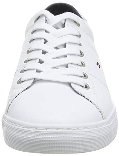Tommy Hilfiger, Zapatillas Hombre, Blanco (White 100), 41 EU Tommy Hilfiger, Zapatillas Hombre, Blanco (White 100), 41 EU