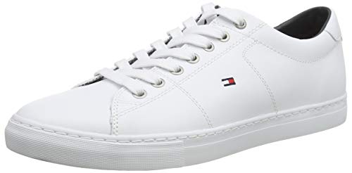 Tommy Hilfiger, Zapatillas Hombre, Blanco (White 100), 41 EU Tommy Hilfiger, Zapatillas Hombre, Blanco (White 100), 41 EU