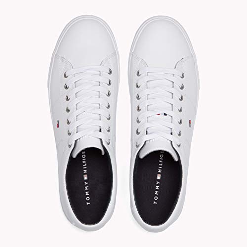 Tommy Hilfiger, Zapatillas Hombre, Blanco (White 100), 41 EU Tommy Hilfiger, Zapatillas Hombre, Blanco (White 100), 41 EU