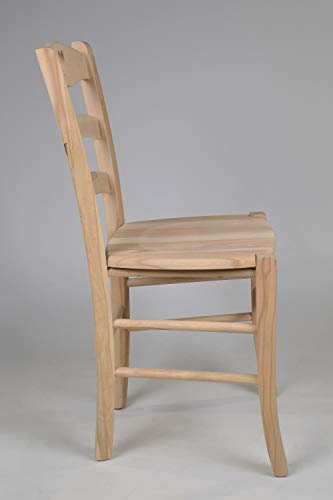 Tommychairs - Set 4 sillas Cuore para Cocina y Comedor, Estructura en Madera de Haya lijada, no tratada, 100% Natural y Asiento en Madera Tommychairs - Set 4 sillas Cuore para Cocina y Comedor, Estructura en Madera de Haya lijada, no tratada, 100% Natural y Asiento en Madera