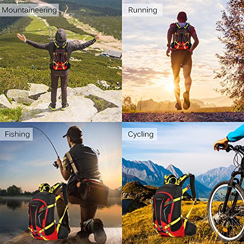 TOMSHOO Mochila Ciclismo 20L/30L Impermeable para Excursionismo Ciclismo Alpinismo Senderismo Camping al Aire Libre con Cubierta de Lluvia y del Casco TOMSHOO Mochila Ciclismo 20L/30L Impermeable para Excursionismo Ciclismo Alpinismo Senderismo Camping al Aire Libre con Cubierta de Lluvia y del Casco