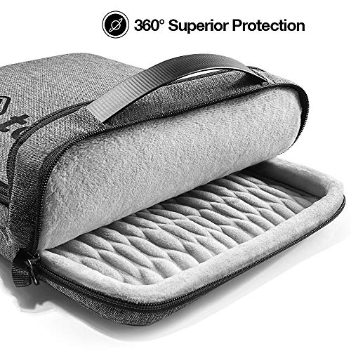 tomtoc 13" Bolso de Hombro, Funda para 12,9" iPad Pro, 12,3" Surface Pro, 13,3" MacBook Air, 13" MacBook Pro Retina, 13,5" Surface Book & Laptop, Briefcase Bandolera Portátil, Crossbody Bag, Gris