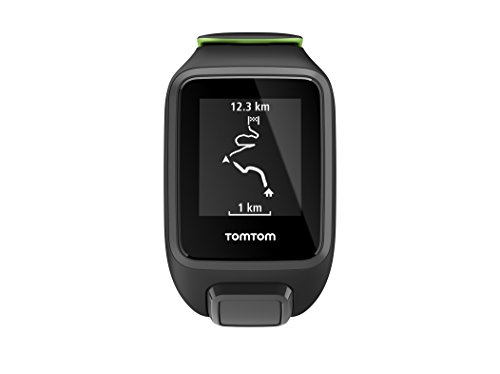 TomTom Runner 3 Cardio, Reloj cardio, Negro/Verde, L (Grande)