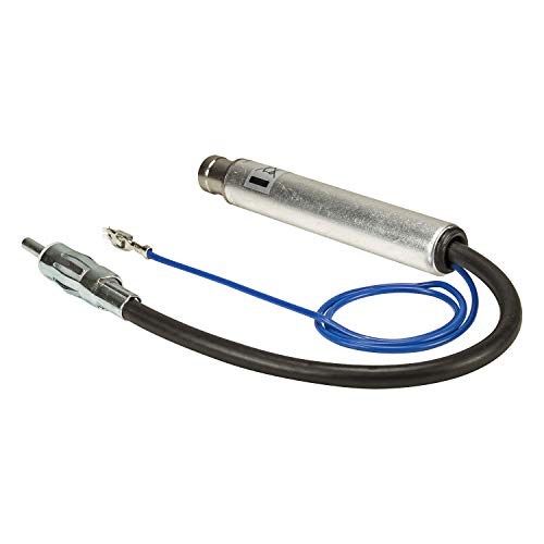 tomzz Audio 1503-001 - Adaptador de antena con alimentación fantasma compatible con Audi, Seat, Skoda, VW hasta 2005 a DIN