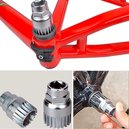 TONGXU Kit de Herramientas de Reparación de Bicicletas Incluyen Extractor de Manivela de Bicicleta Interruptor de Cadena de Bicicleta Herramienta de Extracción de Pedalier de Bicicleta