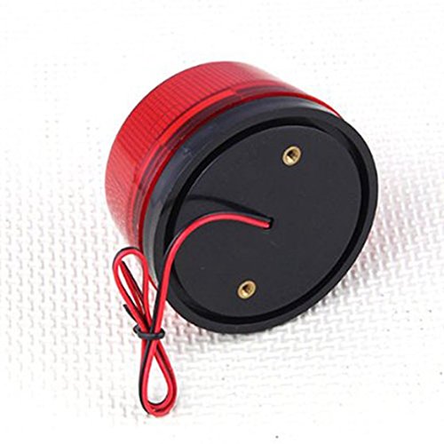 TOOGOO 12V Luz de Alarma LED Luz intermitente del estroboscopico para el sistema de alarma casera de la seguridad Rojo