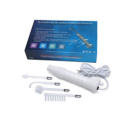 TOOGOO 5-en-1 de alta frecuencia maquina de cuidado de la piel, portatil de alta frecuencia de mano electroterapia cuidado de la piel instrumento de belleza enchufe de la UE TOOGOO 5-en-1 de alta frecuencia maquina de cuidado de la piel, portatil de alta frecuencia de mano electroterapia cuidado de la piel instrumento de belleza enchufe de la UE