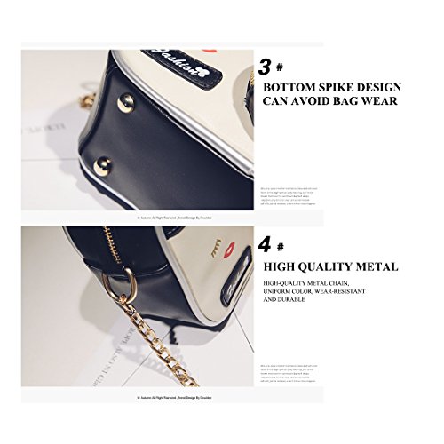TOOGOO Bolso de hombro nueva marea femenina bolso retro bolso de hombro de la camara de moda bolso de fiesta pequeno bolso de mensajero de cadena TOOGOO Bolso de hombro nueva marea femenina bolso retro bolso de hombro de la camara de moda bolso de fiesta pequeno bolso de mensajero de cadena