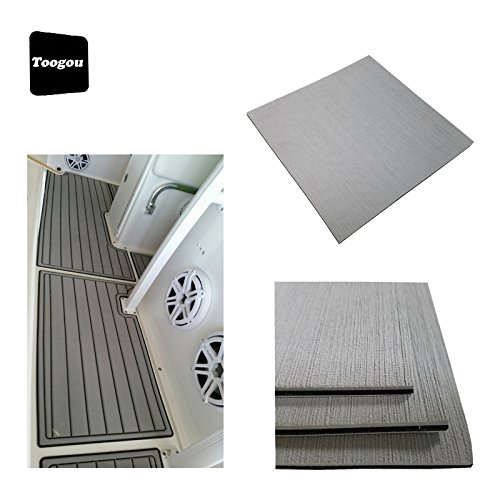 Toogou Nueva generación de espuma Eva pura gris marino tapete (94 pulgadas × 35.4 pulgadas) respaldado con adhesivo 3M, cubierta de teca sintética para barcos, kayak Toogou Nueva generación de espuma Eva pura gris marino tapete (94 pulgadas × 35.4 pulgadas) respaldado con adhesivo 3M, cubierta de teca sintética para barcos, kayak