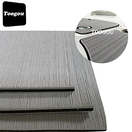 Toogou Nueva generación de espuma Eva pura gris marino tapete (94 pulgadas × 35.4 pulgadas) respaldado con adhesivo 3M, cubierta de teca sintética para barcos, kayak Toogou Nueva generación de espuma Eva pura gris marino tapete (94 pulgadas × 35.4 pulgadas) respaldado con adhesivo 3M, cubierta de teca sintética para barcos, kayak