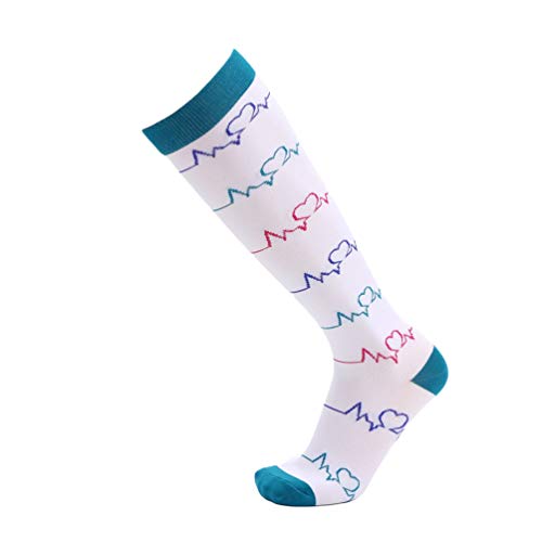 Tookang Calcetines de Compresión para Mujeres, Medias de Compresión Moderada para Correr, Crossfit, Prendas de Viaje, Enfermeras, Maternidad, Embarazo Tookang Calcetines de Compresión para Mujeres, Medias de Compresión Moderada para Correr, Crossfit, Prendas de Viaje, Enfermeras, Maternidad, Embarazo