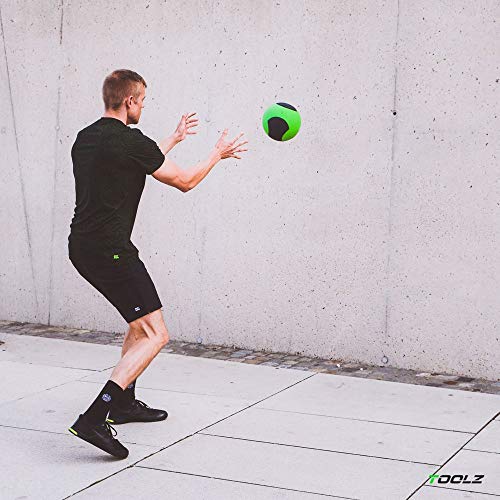TOOLZ Medicine Ball 6 Kg Balón Medicinal, Unisex Adulto, Verde/Negro, Talla única TOOLZ Medicine Ball 6 Kg Balón Medicinal, Unisex Adulto, Verde/Negro, Talla única