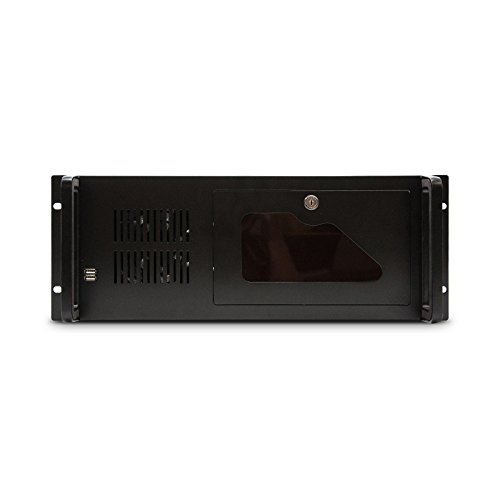 Tooq rack-406n - Caja para Ordenador (para Rack de 19", Formato ATX Cierre Frontal con Llave, 2 x USB 2.0).