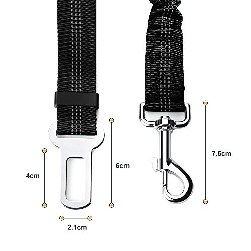 Toozey Perro Cinturón de Seguridad, elástico Ruck dämp Fung y Fuerte mosquetón, Ajustable Perros Correa Alta Seguridad para Todas Las Razas Perros y Gatos, Negro Toozey Perro Cinturón de Seguridad, elástico Ruck dämp Fung y Fuerte mosquetón, Ajustable Perros Correa Alta Seguridad para Todas Las Razas Perros y Gatos, Negro