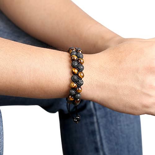 Top Plaza para Hombre Natural Gemstone Beads Chakra Cristales de curación Reiki Equilibrio elástico Pulseras de Ojo de Tigre Piedra Semi Precious Pulsera elástica Set Top Plaza para Hombre Natural Gemstone Beads Chakra Cristales de curación Reiki Equilibrio elástico Pulseras de Ojo de Tigre Piedra Semi Precious Pulsera elástica Set