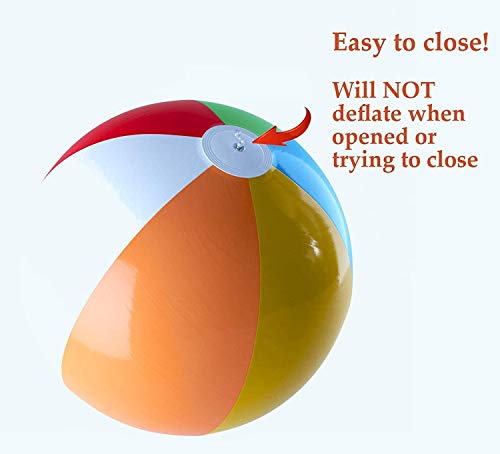 Top Race Bolas de Playa inflables Gigantes de 60 Pulgadas para la Piscina, la Playa, Las Fiestas de Verano y los Regalos | 5 pies de Altura Blow up Pelota de Playa de Color Arco Iris Top Race Bolas de Playa inflables Gigantes de 60 Pulgadas para la Piscina, la Playa, Las Fiestas de Verano y los Regalos | 5 pies de Altura Blow up Pelota de Playa de Color Arco Iris