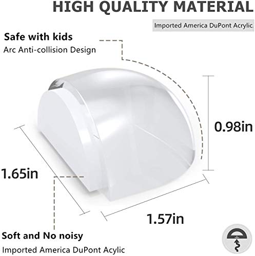 Tope de Puerta para Suelo, Yosemy Topes para Puertas Transparente Autoadhesivo Protección de Pared y Muebles, 6pcs Tope de Puerta para Suelo, Yosemy Topes para Puertas Transparente Autoadhesivo Protección de Pared y Muebles, 6pcs