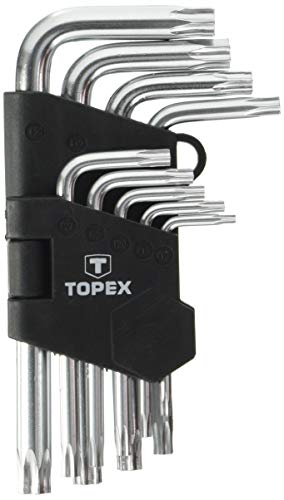 Topex 35D960 Juego 9 Llaves hexagonales torx Cortas Topex 35D960 Juego 9 Llaves hexagonales torx Cortas