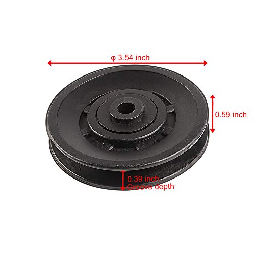 Topfinder 90mm Polea de Rodamiento Universal, 2Pcs Poleas Gimnasio, Rueda Universal para Maquina de Cables y Fitness Equipo, Parte de Puerta de Garaje (2Pcs) Topfinder 90mm Polea de Rodamiento Universal, 2Pcs Poleas Gimnasio, Rueda Universal para Maquina de Cables y Fitness Equipo, Parte de Puerta de Garaje (2Pcs)