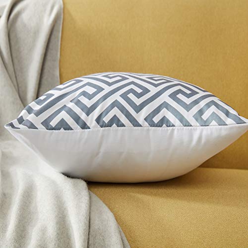 Topfinel Federe Cuscini Divano Tela in Cottone Lino Guadrati Decorativi Cuscino Cervicale Letto Sedia Auto un Serie Include 6 pezzi 45x45cm Grigio Topfinel Federe Cuscini Divano Tela in Cottone Lino Guadrati Decorativi Cuscino Cervicale Letto Sedia Auto un Serie Include 6 pezzi 45x45cm Grigio