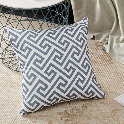 Topfinel Federe Cuscini Divano Tela in Cottone Lino Guadrati Decorativi Cuscino Cervicale Letto Sedia Auto un Serie Include 6 pezzi 45x45cm Grigio Topfinel Federe Cuscini Divano Tela in Cottone Lino Guadrati Decorativi Cuscino Cervicale Letto Sedia Auto un Serie Include 6 pezzi 45x45cm Grigio