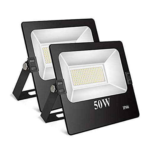 TOPLANET 50w Focos Led Exterior Floodlight LED Impermeable IP66 Luz Blanca 6500K 2 Paquete para Jardín Outdoor Caminos Iluminación TOPLANET 50w Focos Led Exterior Floodlight LED Impermeable IP66 Luz Blanca 6500K 2 Paquete para Jardín Outdoor Caminos Iluminación