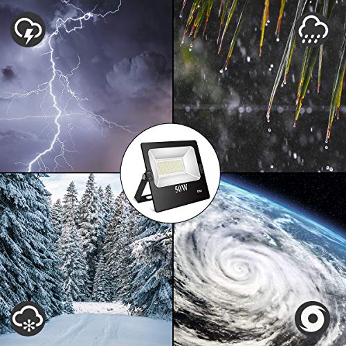 TOPLANET 50w Focos Led Exterior Floodlight LED Impermeable IP66 Luz Blanca 6500K 2 Paquete para Jardín Outdoor Caminos Iluminación TOPLANET 50w Focos Led Exterior Floodlight LED Impermeable IP66 Luz Blanca 6500K 2 Paquete para Jardín Outdoor Caminos Iluminación
