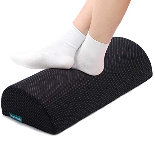 Topmener Reposapiés Debajo del Escritorio, Reposapiés Ergonómico con Espuma de Alta Densidad para: Mejora la Postura, el Dolor en las Piernas y las Rodillas Topmener Reposapiés Debajo del Escritorio, Reposapiés Ergonómico con Espuma de Alta Densidad para: Mejora la Postura, el Dolor en las Piernas y las Rodillas