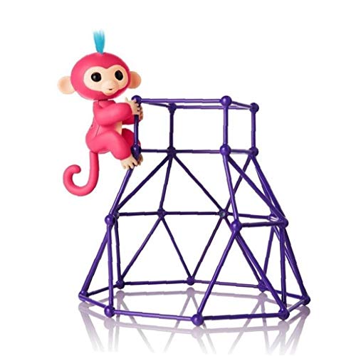 TOPofly Escalada interactiva del bebé del Mono del Soporte metálica para niños Set de Juego para los niños Manos Mono de Juguete - para la diversión y la decoración de la Tabla de Conveniencia