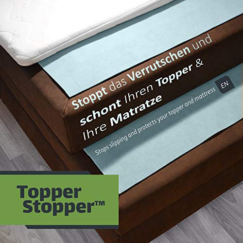 Topper Stopper | Base antideslizante para cama continental | Base antideslizante para colchones | Protector antideslizante | 60 x 180 cm