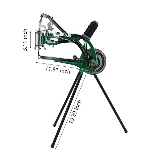 TOPQSC Máquina de Reparación de Calzado Máquina de Coser Manual DIY Máquina Manual de Reparación de Zapatos Adecuada Para Coser Zapatos de Diferentes Materiales con Hilo de Nailon o Algodón